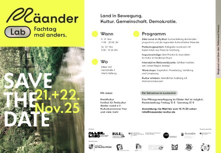 Plakat Mäander Lab, © Mäander Lab Plakat Mäander Lab, © Mäander Lab