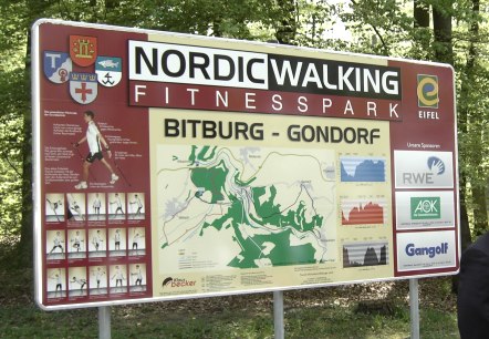 Nordic Walking Fitnesspark Bitburg-Gondorf, © TI Bitburger Land Nordic Walking Fitnesspark Bitburg-Gondorf, © TI Bitburger Land