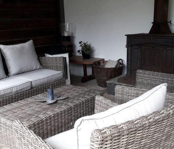 Überdachte Terrasse für alle Gäste, © Joop Holkenborg Überdachte Terrasse für alle Gäste, © Joop Holkenborg