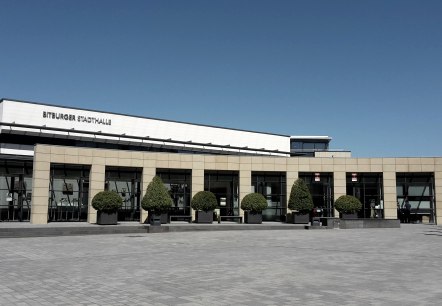 Außenansicht Bitburger Stadthalle Außenansicht Bitburger Stadthalle
