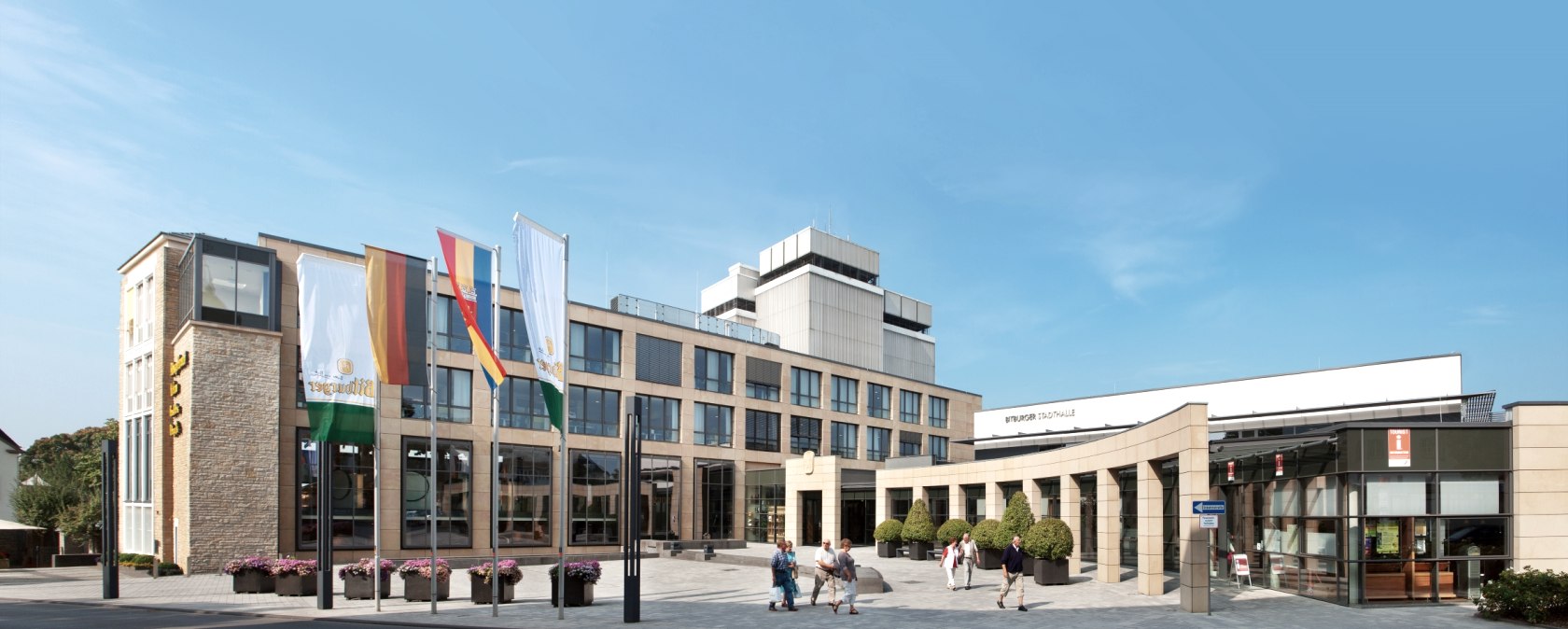 Tourist-Information und Stadthalle in Bitburg, © Ferienregion Bitburger Land Tourist-Information und Stadthalle in Bitburg, © Ferienregion Bitburger Land