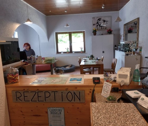 Rezeption, © Camping alter Bahnhof Rezeption, © Camping alter Bahnhof