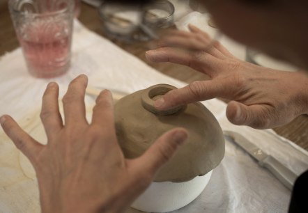 Flyer Töpferwerkstatt, © Nadine Häfner Flyer Töpferwerkstatt, © Nadine Häfner