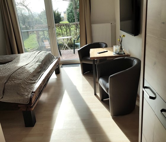 Alle Zimmer haben eine Terrasse. Alle Zimmer haben eine Terrasse.