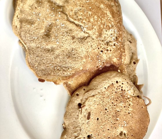 Selbstgemachter Buchweizenpfannkuchen, © TI Bitburger Land Selbstgemachter Buchweizenpfannkuchen, © TI Bitburger Land