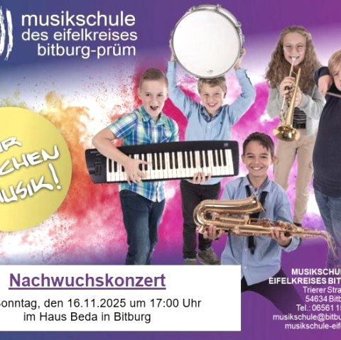 Nachwuchskonzert_Plakat, © Kulturzentrum Haus Beda Nachwuchskonzert_Plakat, © Kulturzentrum Haus Beda