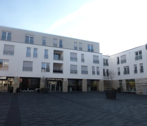 goede ijssalon "Am Spittel" 60 m van het huis, © Bernd Pütz goede ijssalon "Am Spittel" 60 m van het huis, © Bernd Pütz