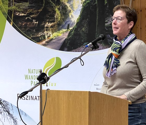 Eröffnung -Oberkail-Himmerod-Schleife - Petra Fischer Ortsbürgermeistern Oberkail, © Agentur Höser Eröffnung -Oberkail-Himmerod-Schleife - Petra Fischer Ortsbürgermeistern Oberkail, © Agentur Höser