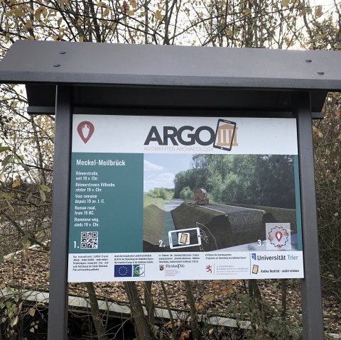 Informationstafel ARGO an der Meilbrück, © Tourist-Information Bitburger Land