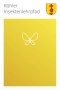 Sign for the Röhl insect nature trail with a butterfly symbol on a yellow background and a coat of arms at the top right., © Gemeinde Röhl