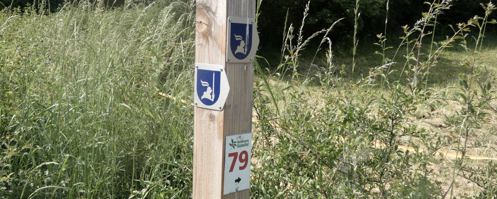 Beschilderung Fitnessweg, © Tourist Information Bitburger Land