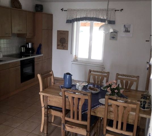 Eetgedeelte vakantieflat hooizolder, &copy; Ferienhof Streit