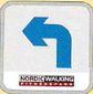 Schild mit blauem Pfeil nach links und Text 'Nordic Walking Fitnesspark'.