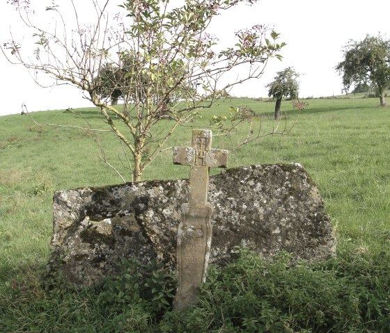 Orchard meadows above Erdorf with wayside cross from 1804, © NaturAktivErleben