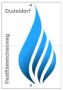Blaues Flammensymbol mit den Worten 'Dudeldorf' oben und 'Pestflämmchenweg' seitlich., © Dudeldorf