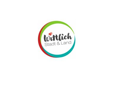 Logo Tourist-Information Wittlich, es zeigt einen Kreis und darin steht in geschwungener Schrift Wittlich Stadt und Land.