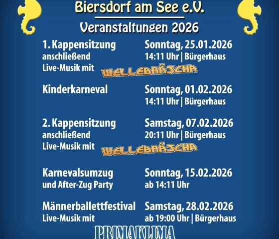 Veranstaltungsübersicht 2026, © Veranstalter