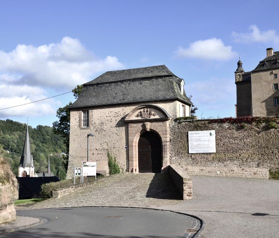 Entrance to Malberg Castle, &copy; TI Bitburger Land