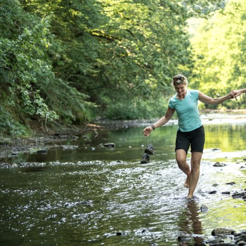 Fun on the waters of the Prüm on the Stausee-Prümtal route, © Eifel Tourismus GmbH, D. Ketz