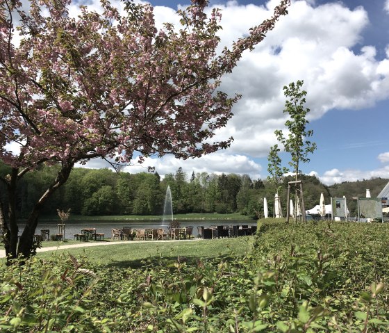 Bitburg reservoir - start of the hike, © TI Bitburger Land