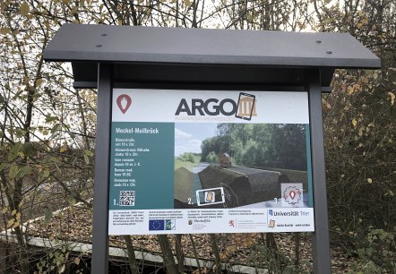 Informationstafel ARGO an der Meilbr&uuml;ck, &copy; Tourist-Information Bitburger Land