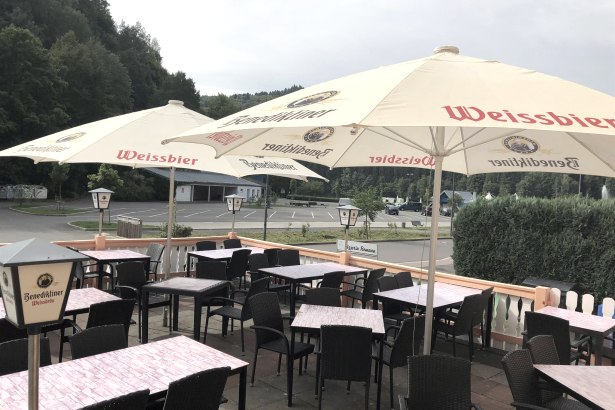 Terrasse - Pizzeria Romana, &copy; Tourist-Information Bitburger Land