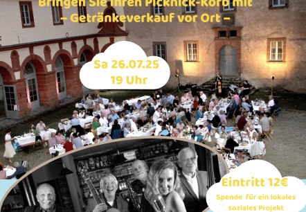 Plakat Picknick Konzert im Schlosshof, © Förderverein Schloss Malberg