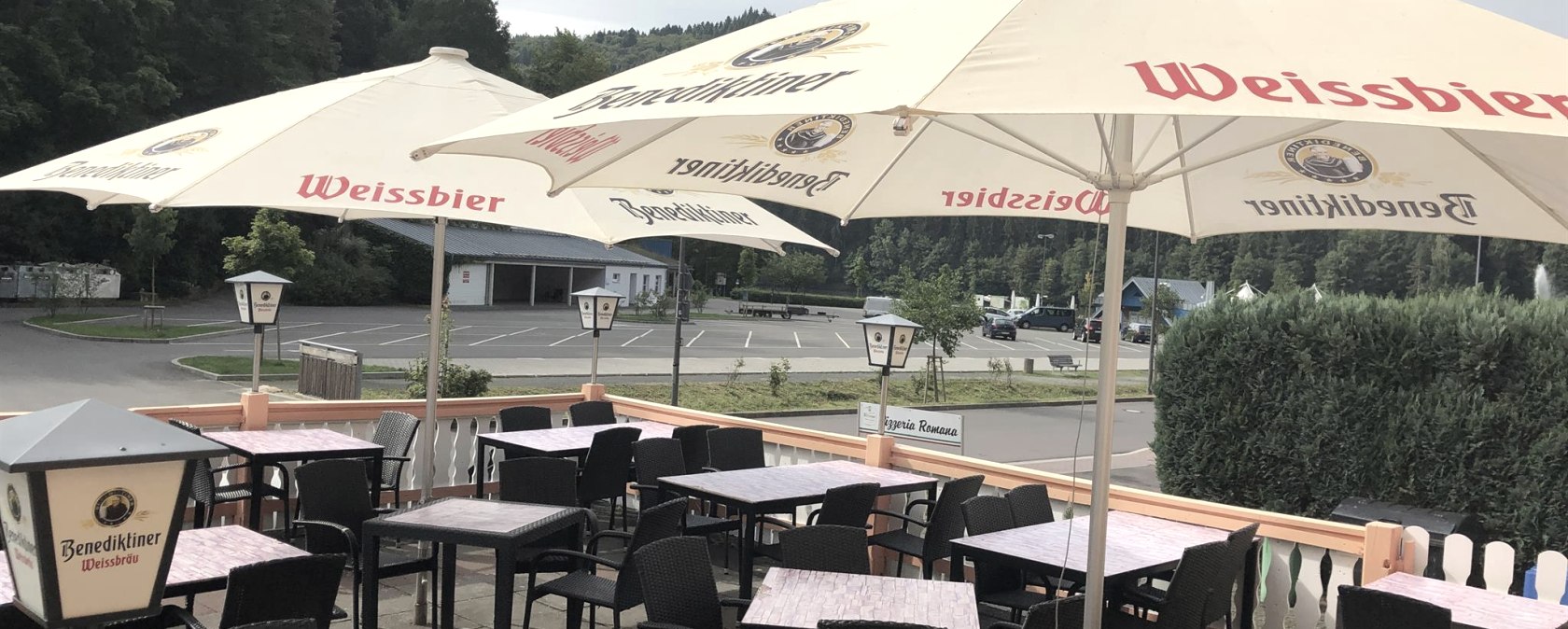 Terrasse - Pizzeria Romana, &copy; Tourist-Information Bitburger Land