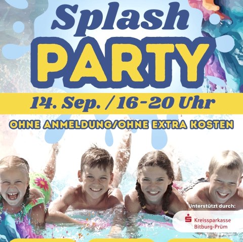 Plakat der Splah Party, © Veranstalter