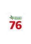 Logo van het natuurpark Zuid-Eifel met hulstmotief en het getal 76 in rood op een witte achtergrond., © Naturpark Südeifel