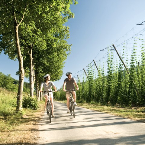 Radfahrer auf dem Prüm-Radweg, © Dominik Ketz Fotografie / Rheinland-Pfalz Tourismus GmbH