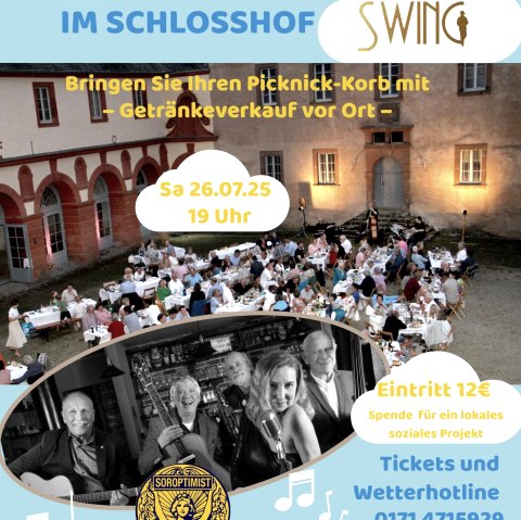 Plakat Picknick Konzert im Schlosshof, © Förderverein Schloss Malberg