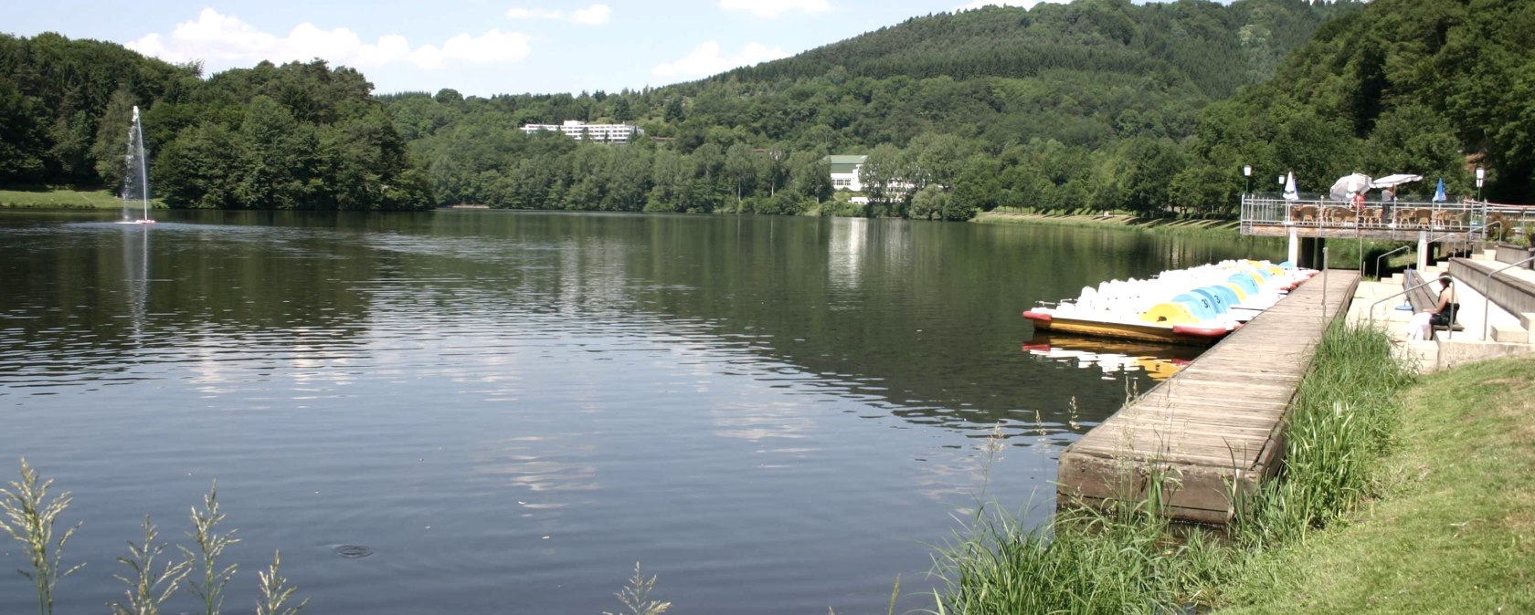 Stausee mit Bootverleih, © Tourist-Information Bitburger Land