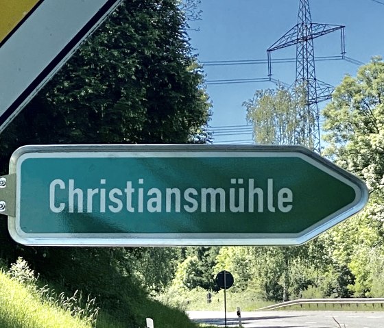 Wegweiser Christiansmühle, © Christians Mühle
