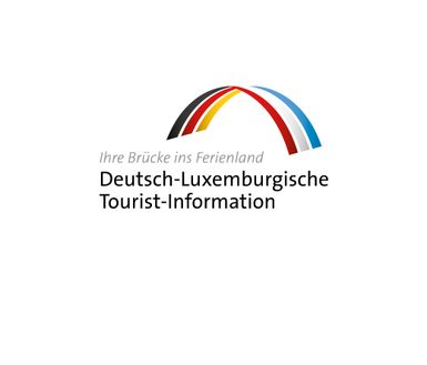 Logo Deutsch-Luxemburgische Tourist-Information, es zeigt die deutsche und luxemburgische Flagge