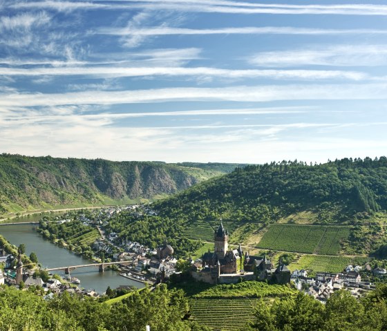 Blick &uuml;ber Cochem mit Reichsburg, &copy; Dominik Ketz / Rheinland-Pfalz Tourismus GmbH